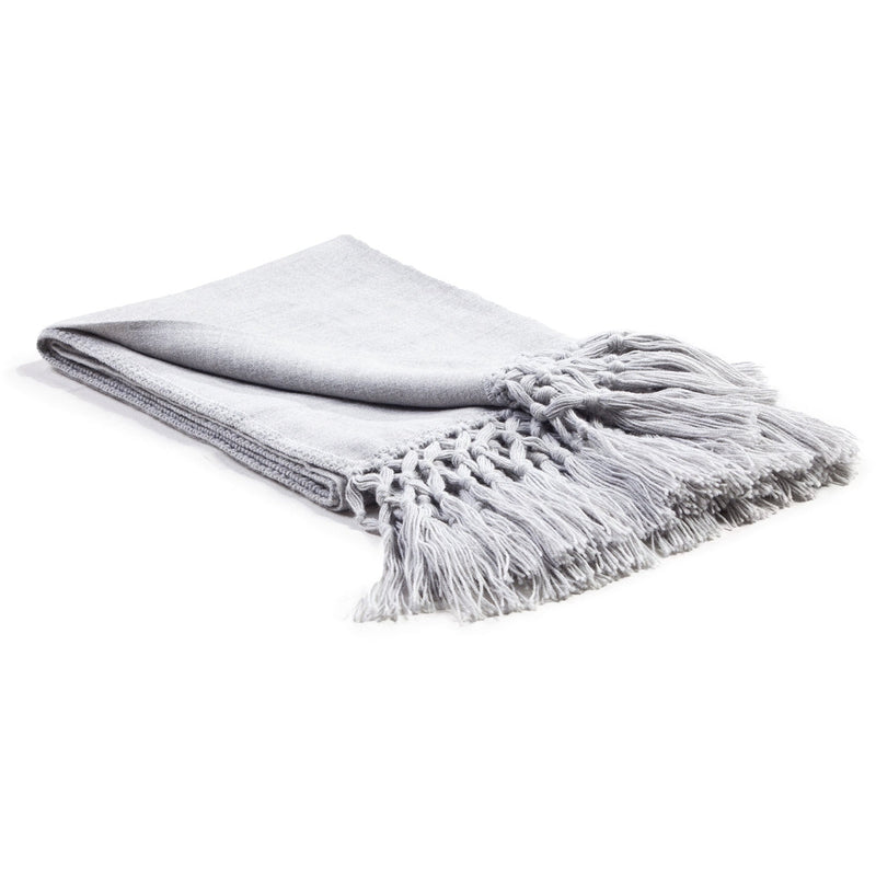 gray throw fringe alpaca