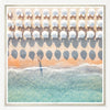wall art giclee beach white umbrellas ocean