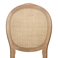 cane back dining chair charcoal fabric seat 