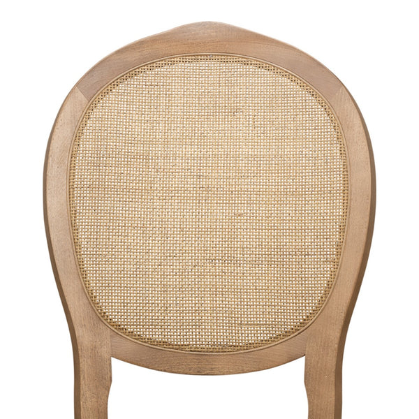 cane back dining chair charcoal fabric seat 