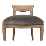 cane back dining chair charcoal fabric seat 