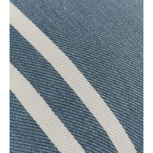 denim blue accent pillow stripe