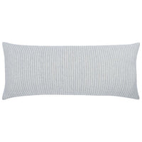 light blue white stripe lumbar pillow