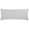 light blue white stripe lumbar pillow