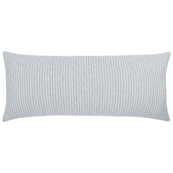 light blue white stripe lumbar pillow