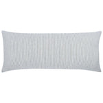 light blue white stripe lumbar pillow