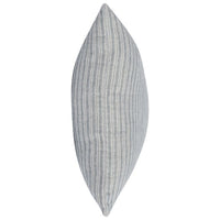 light blue white stripe lumbar pillow