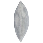 light blue white stripe lumbar pillow
