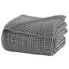 woven grey bedding sham waffle matelasse coverlet cotton