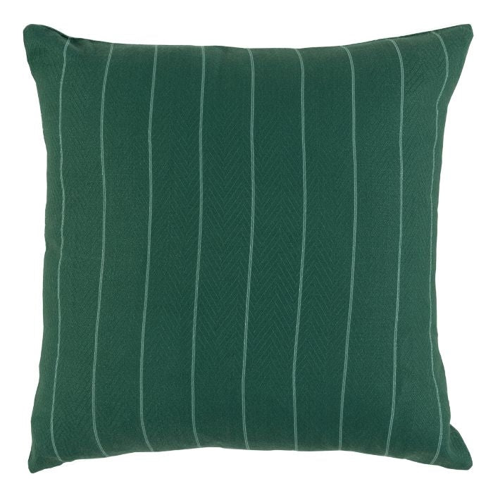 green striped throw pillow square