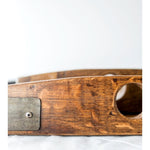 Vino Wine Barrel Oak Tray Square - Boards + Trays for Dinner Parties