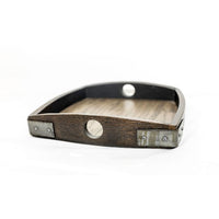 Vino Wine Barrel Oak Tray Rectangle - Decorative Boards + Trays