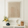 woven rope frame ivory
