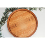 Lazy Susan Tray - Large Wine Barrel Head (text options)