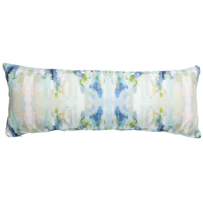 accent toss occasional pillow polyester feather down insert colorful blue green gray