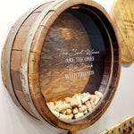 round wine barrel cork display round wall mount