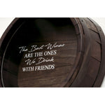 round wine barrel cork display round wall mount