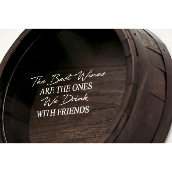 round wine barrel cork display round wall mount