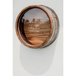 round wine barrel cork display round wall mount cheers
