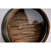 round wine barrel cork display round wall mount cheers