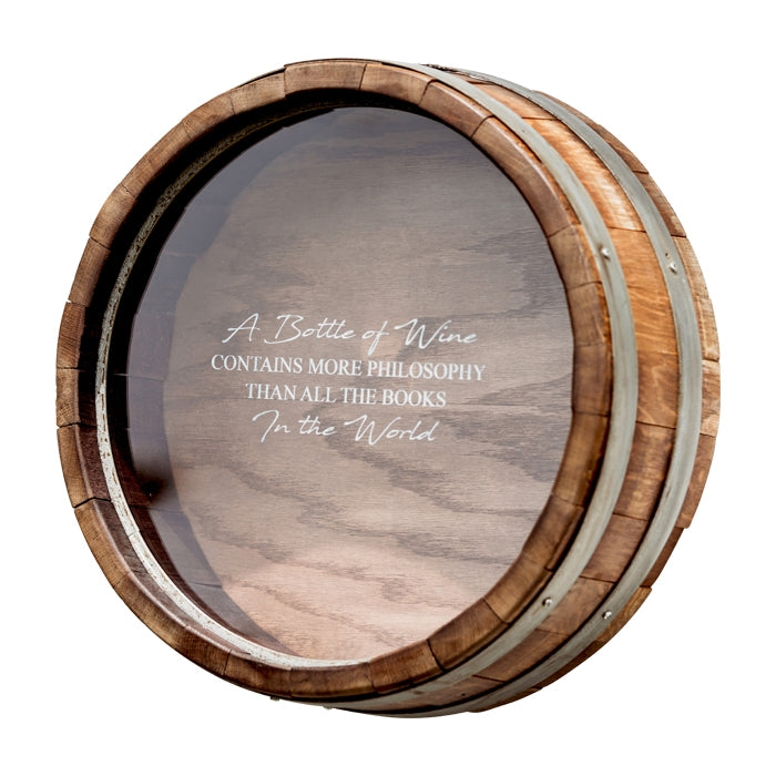 round wine barrel cork display round wall mount wine bottle