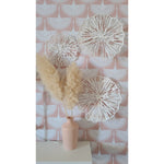 Handmade Paper + Metal Lily Coral Wall Decor (set of 3)