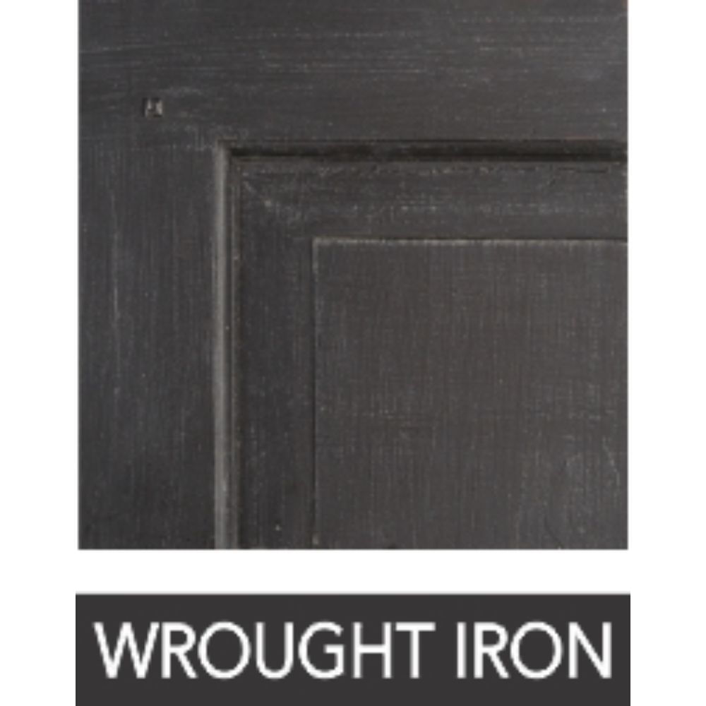 Dark brown French stain wood panel with grain and inlay lines.
