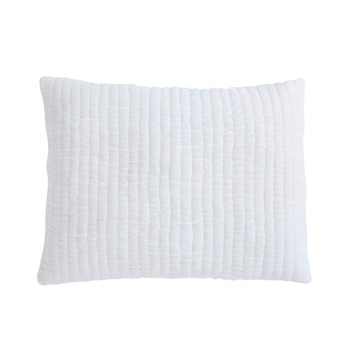white cotton quilt textured 