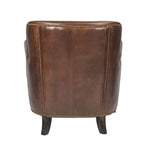 Cambridge brown leather studded chair