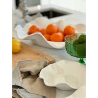 white wavy bowl 