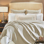 throw blanket cotton textured beige