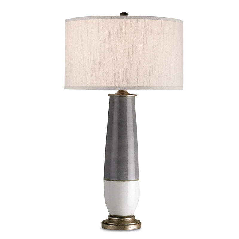 Contemporary white and grey lamp