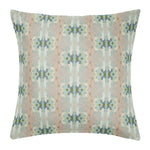 Unique blue green and neutral pillow