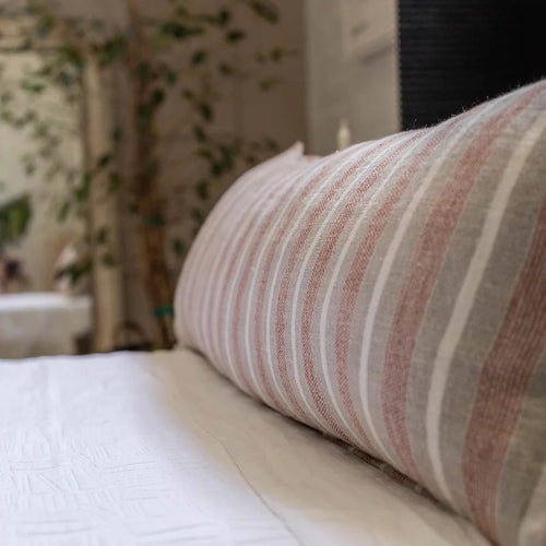 Montecito Terracotta + Natural Body Pillow
