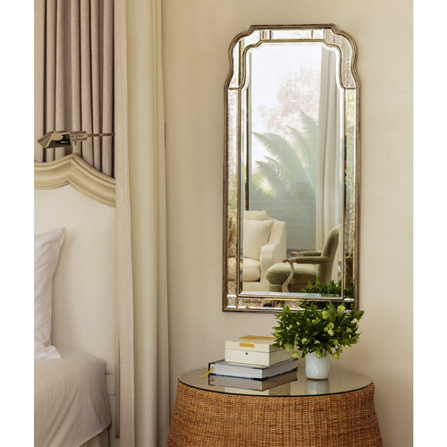 Gold and silver wall mirror