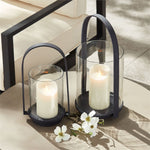 aged zinc outdoor hurricane small