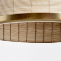 woven natural cane rattan dome pendant light