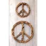 Driftwood Peace Sign - Natural - Small