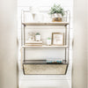 Wall Shelf - Metal + Wood + Bamboo Magazine Rack