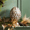 large iron artichoke finial rustic silver